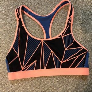 Champion C9 Pink & Blue Geometric Racerback Sports Bra Size XL